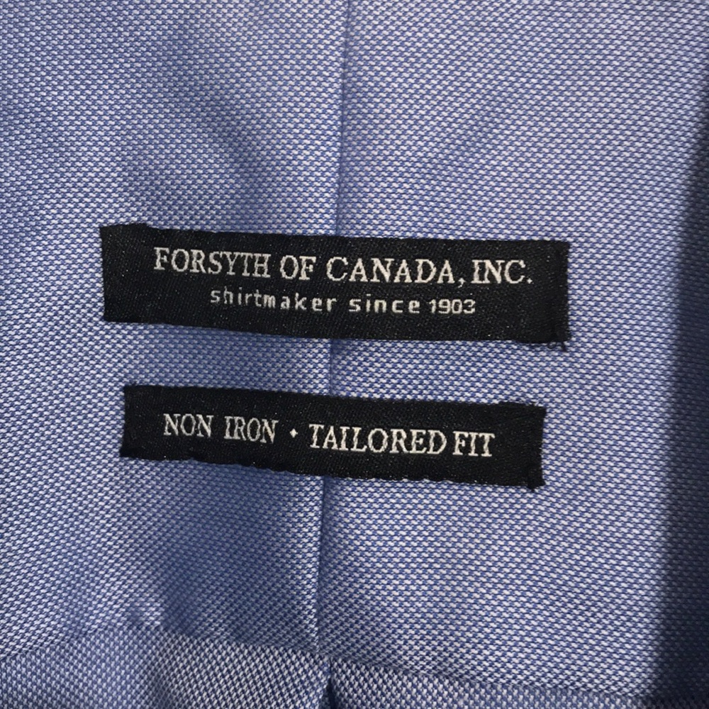 Forsyth of Canada dress shirt one front pocket